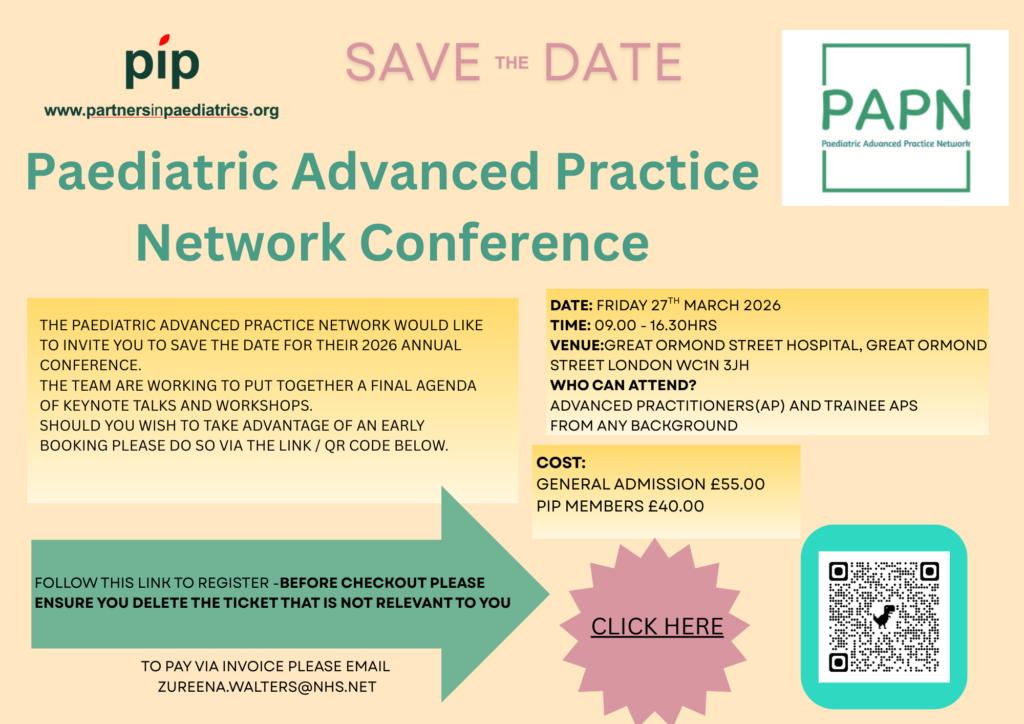 Paediatric Advanced Practice Network (PAPN) Annual Study Day 2026